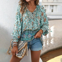 Load image into Gallery viewer, Daisy&#39;s Morning Prairie Ruffle Sleeve Top
