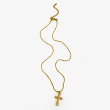 Load image into Gallery viewer, 18K Gold Plated Cross Necklace Set

