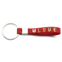 Load image into Gallery viewer, Faith, Hope, Love Ribbon Keychain
