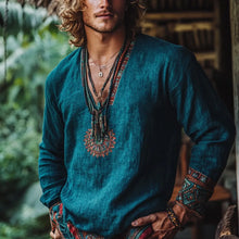 Load image into Gallery viewer, Bohemian Tribal Artisan Top
