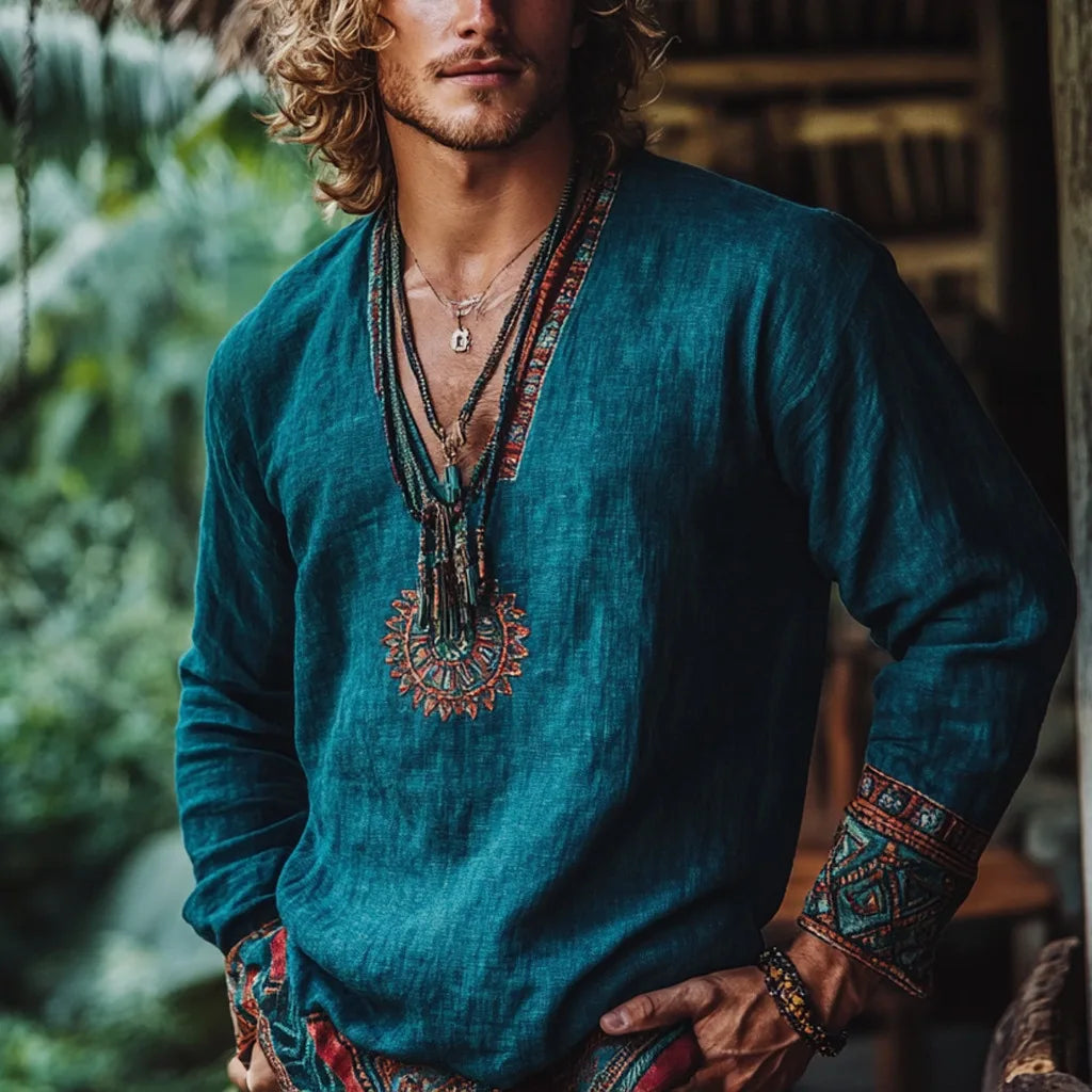 Bohemian Tribal Artisan Top