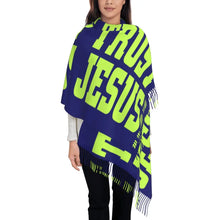 Load image into Gallery viewer, Trust Jesus Covered Fashion Wrap Scarf
