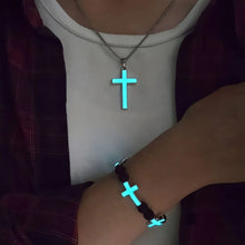 Load image into Gallery viewer, Be The Light Glow-In-The-Dark Bracelet And Chain
