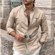 Load image into Gallery viewer, Jesus Cross Professional Casual Button Up
