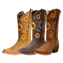 Load image into Gallery viewer, Sunflower Seeds of The Harvest Prairie Boots
