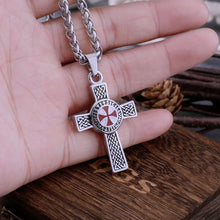 Load image into Gallery viewer, Full Armor Stainless Shield Cross Chain With Storage Box
