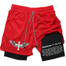 Load image into Gallery viewer, Matthew 7:13 Chosen Athletic Shorts

