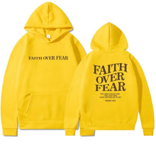 Load image into Gallery viewer, Psalms 118 Faith Over Fear Conqueror Cotton Hoodie
