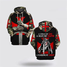 Load image into Gallery viewer, Child, Man, Warrior Camo Hoodie
