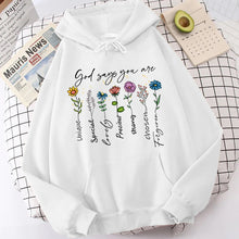 Load image into Gallery viewer, God Says You Are Chosen Light Fleece Hoodie
