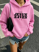 Load image into Gallery viewer, Good News Jesus Saves Cotton Fleece Hoodie
