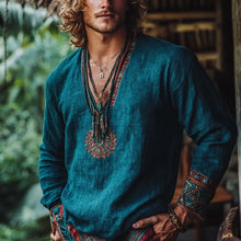 Load image into Gallery viewer, Bohemian Tribal Artisan Top
