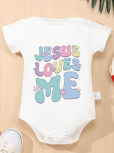 Load image into Gallery viewer, Jesus Loves Me Newborn Bloom Onesie
