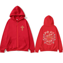 Load image into Gallery viewer, Pray Incessantly Fall Hoodie Jacket
