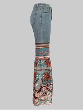 Load image into Gallery viewer, Chosen Blossom Fashion Flare Denim Jeans
