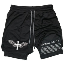 Load image into Gallery viewer, Matthew 7:13 Chosen Athletic Shorts
