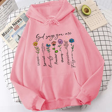 Load image into Gallery viewer, God Says You Are Chosen Light Fleece Hoodie
