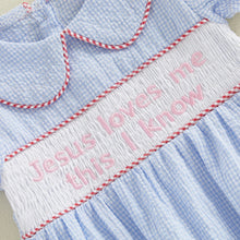 Load image into Gallery viewer, Jesus Loves Me Kindergarten Camp Dress

