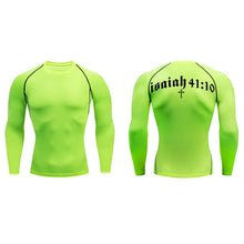 Load image into Gallery viewer, Isaiah 41:10 Fit Training Shirt (Short Sleeve and Long Sleeve Available)
