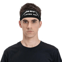 Load image into Gallery viewer, Jesus Loves You Sports Headband

