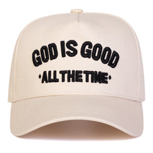 Load image into Gallery viewer, Embroidered God Is Good All The Time Polo Cap
