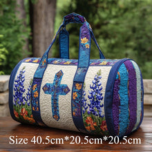 Load image into Gallery viewer, Spring Fields Cross Quilt Travel Duffle
