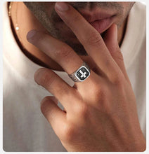 Load image into Gallery viewer, Stainless Steel Cross Men&#39;s Ring
