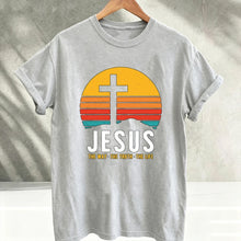 Load image into Gallery viewer, Way, Truth, Life Daily Crucifixion Cotton Tshirt
