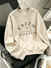 Load image into Gallery viewer, Faith Over Fear Light Fleece Cotton Sweatshirt
