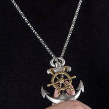 Load image into Gallery viewer, Anchored Cross Chain Necklace
