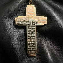 Load image into Gallery viewer, Lord's Prayer Engraved Stainless Steel Cross Chain
