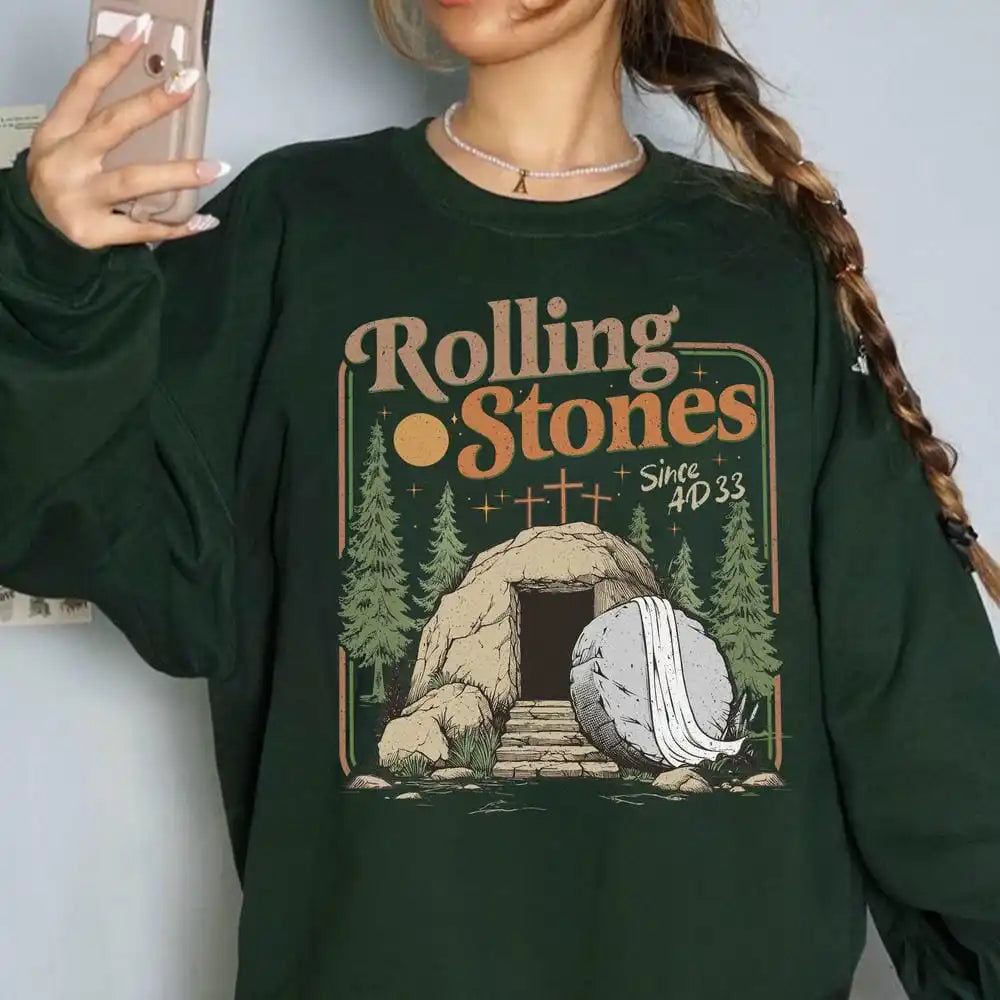 Rolling Stones Camp Thin Soft Fleece Sweatshirt