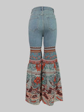 Load image into Gallery viewer, Chosen Blossom Fashion Flare Denim Jeans
