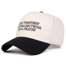 Load image into Gallery viewer, Chosen Wheat Harvest Held Together Through Prayer and Twine Snapback
