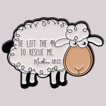 Load image into Gallery viewer, Chosen Sheep Matthew 18:12 Enamel Lapel Pin
