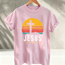 Load image into Gallery viewer, Way, Truth, Life Daily Crucifixion Cotton Tshirt
