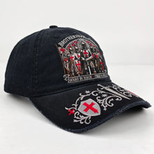 Load image into Gallery viewer, Army Of God Brotherhood of Knights Washed Denim Adjustable Dad Cap
