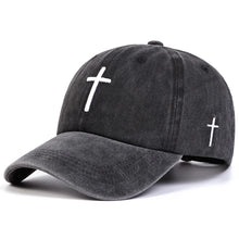 Load image into Gallery viewer, Simple Washed Cross Cap
