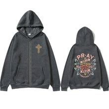 Load image into Gallery viewer, Pray Incessantly Fall Hoodie Jacket

