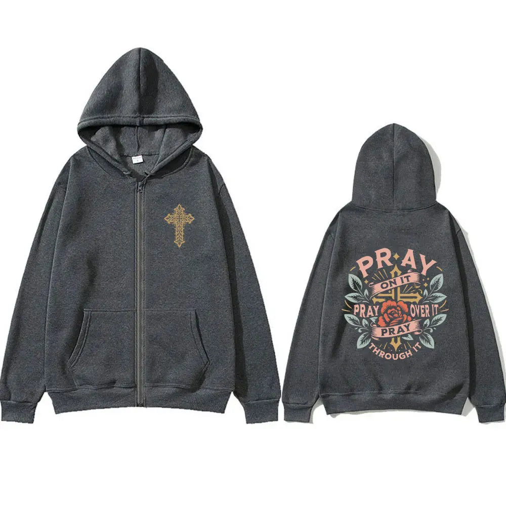 Pray Incessantly Fall Hoodie Jacket