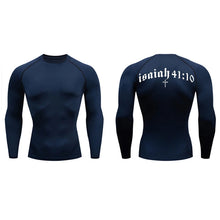 Load image into Gallery viewer, Isaiah 41:10 Fit Training Shirt (Short Sleeve and Long Sleeve Available)
