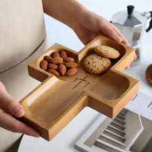 Load image into Gallery viewer, Small Cross Wood Serving Tray
