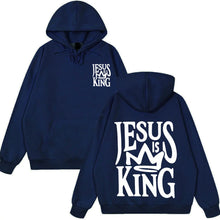 Load image into Gallery viewer, Jesus Is King Light Fleece Hoodie
