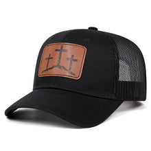 Load image into Gallery viewer, Three Cross Trucker Snapback
