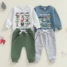 Load image into Gallery viewer, God Says I Am Chosen Toddler Boys Sweatsuit Play Set (Sweatshirt and Pants)
