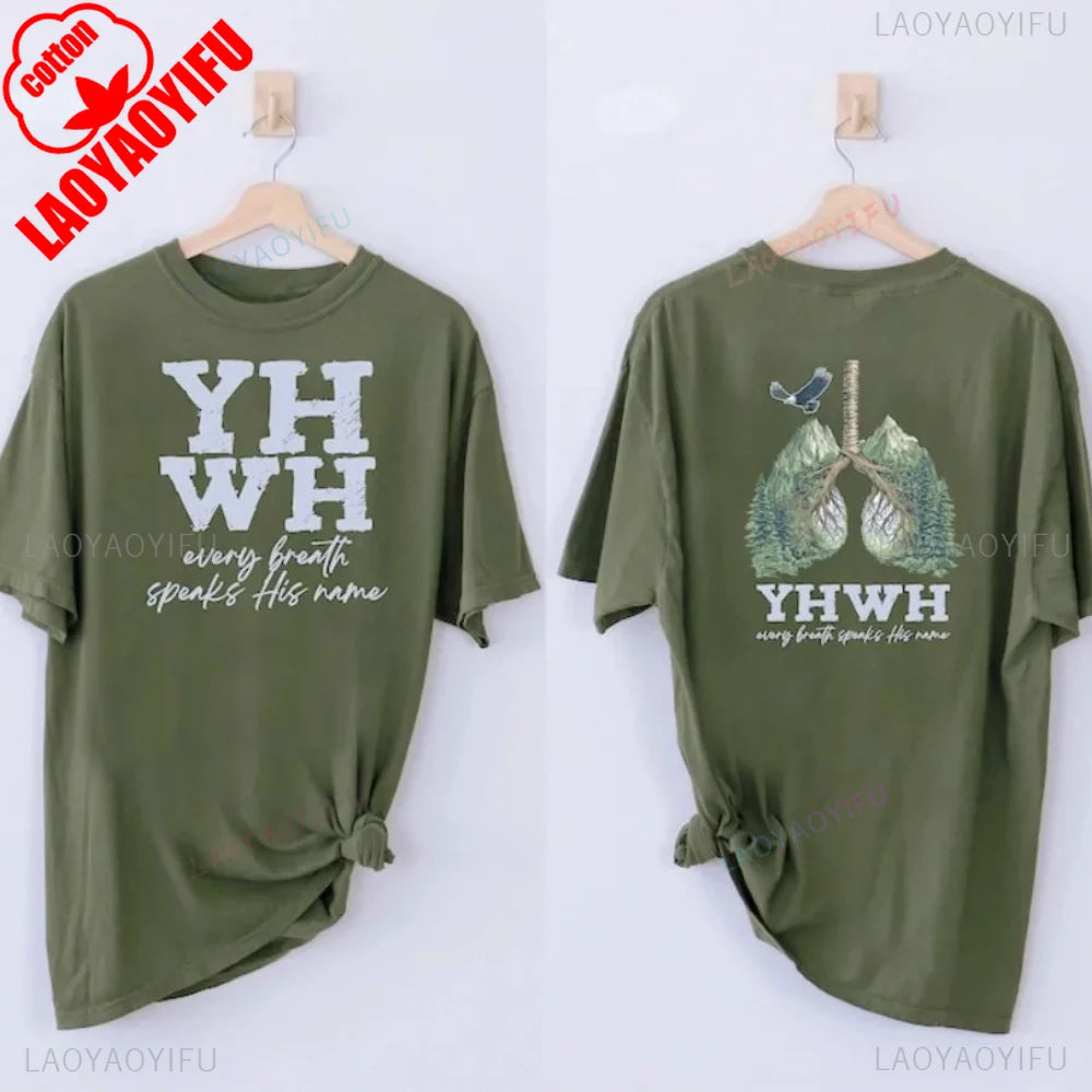 Yahweh Every Breath Camp Cotton Tshirt