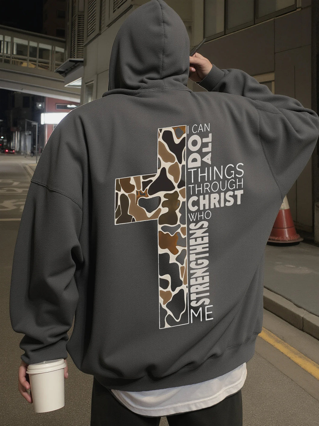 All Things Premium Camo Cross Hoodie (Only Available for USA customers)