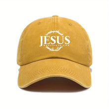 Load image into Gallery viewer, Jesus Crown Way, Truth, Life Adjustable Dad Cap

