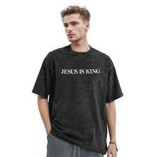 Load image into Gallery viewer, Jesus Is King Washed Cotton Tshirt
