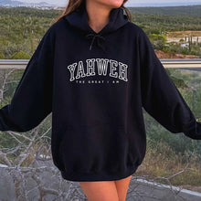 Load image into Gallery viewer, Yahweh, The Great I Am Cotton Hoodie
